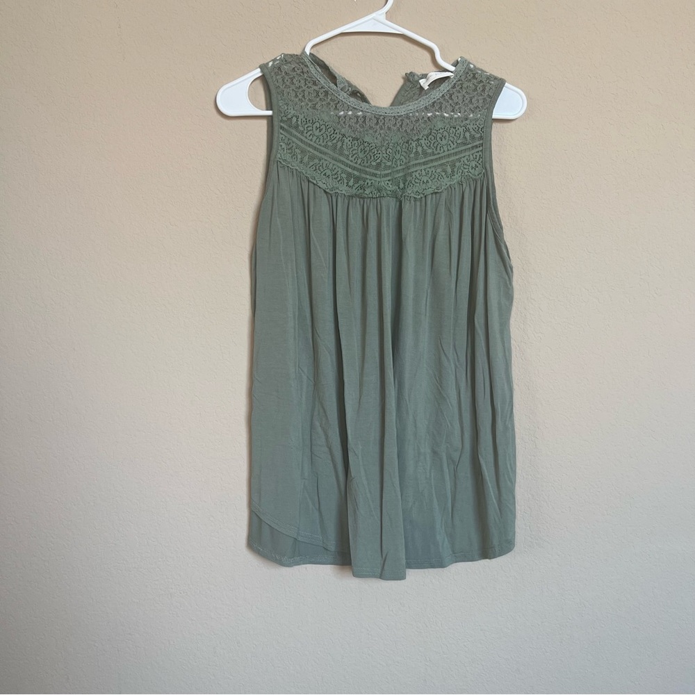 Green Maternity Sleeveless Top